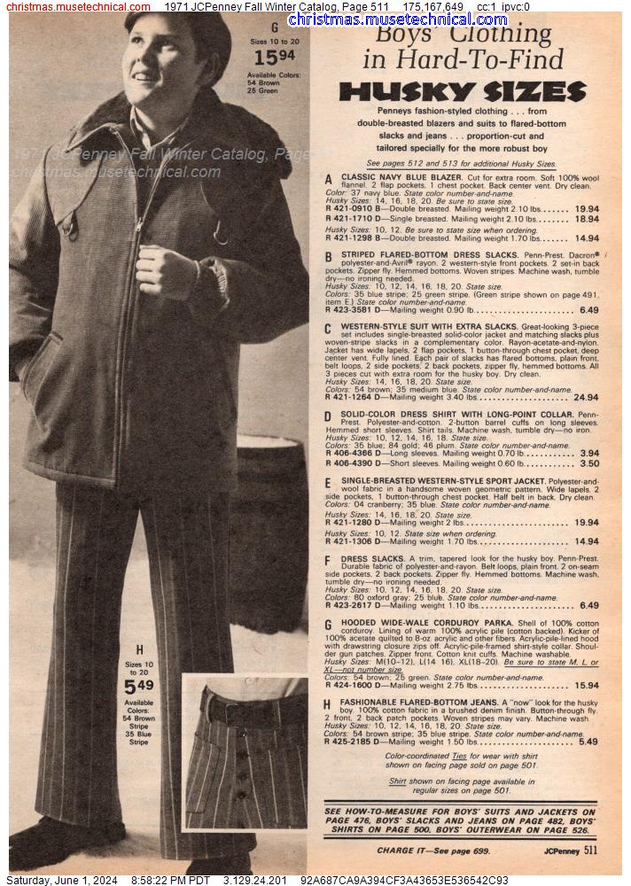 1971 JCPenney Fall Winter Catalog, Page 511