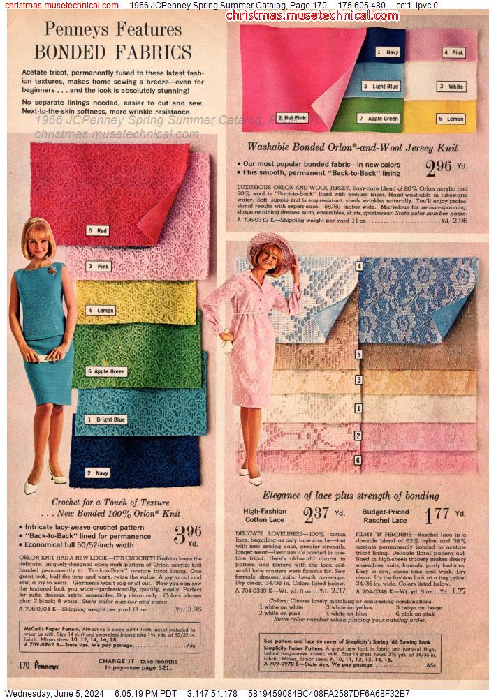 1966 JCPenney Spring Summer Catalog, Page 170
