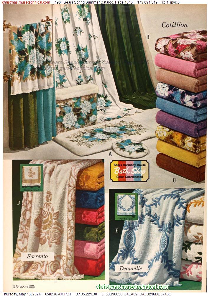 1964 Sears Spring Summer Catalog, Page 1545