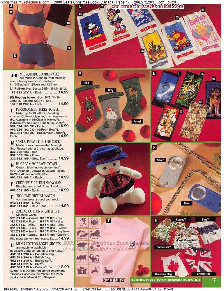 2000 Sears Christmas Book (Canada), Page 17