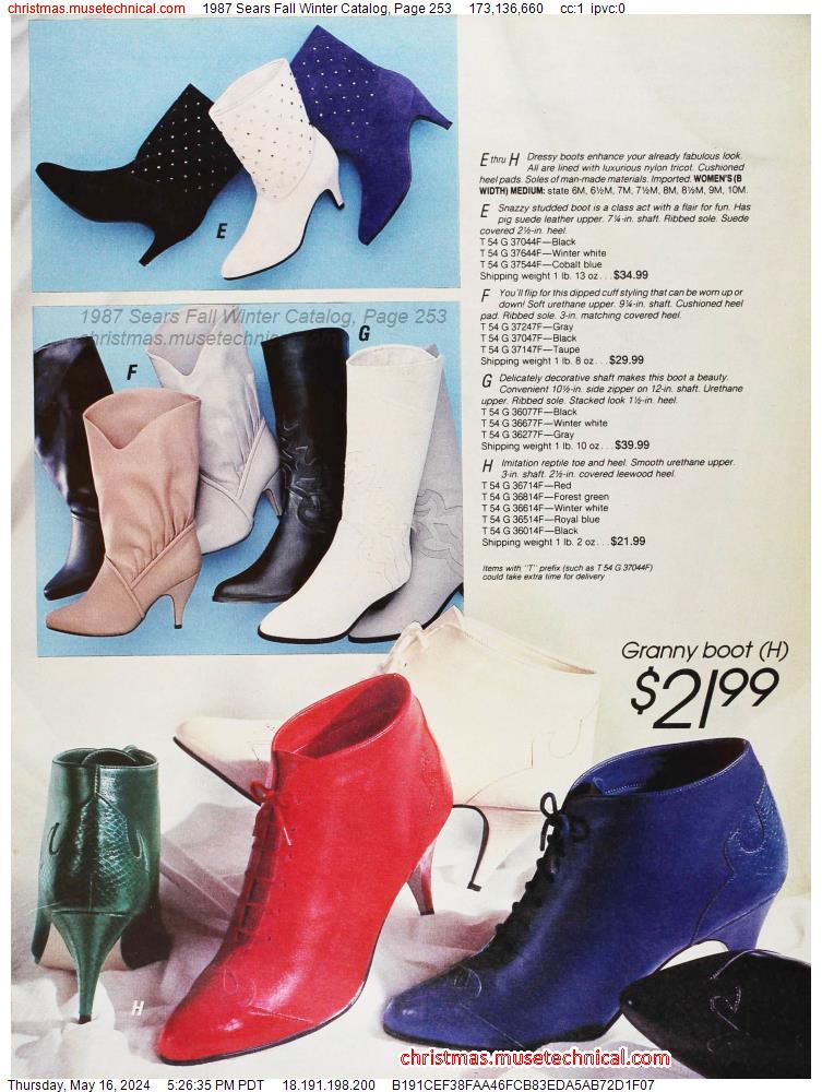 1987 Sears Fall Winter Catalog, Page 253