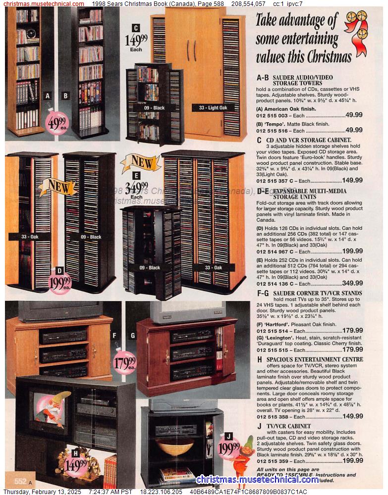 1998 Sears Christmas Book (Canada), Page 588