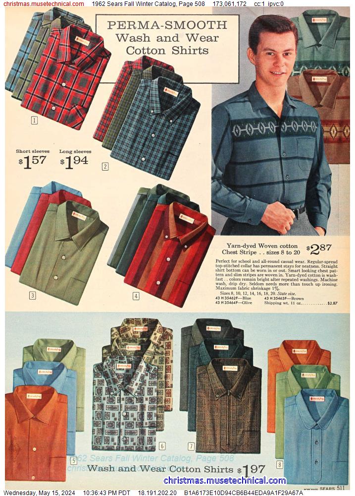 1962 Sears Fall Winter Catalog, Page 508