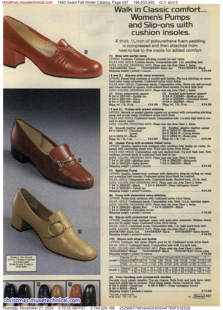 1980 Sears Fall Winter Catalog, Page 497