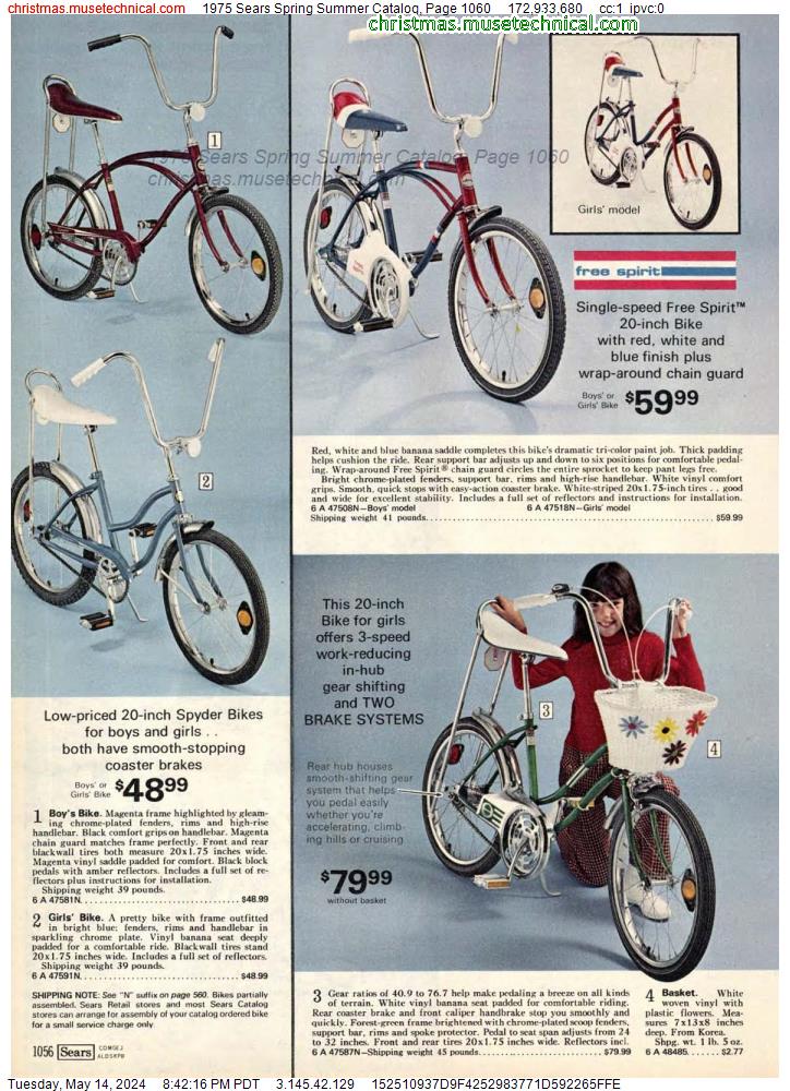 1975 Sears Spring Summer Catalog, Page 1060
