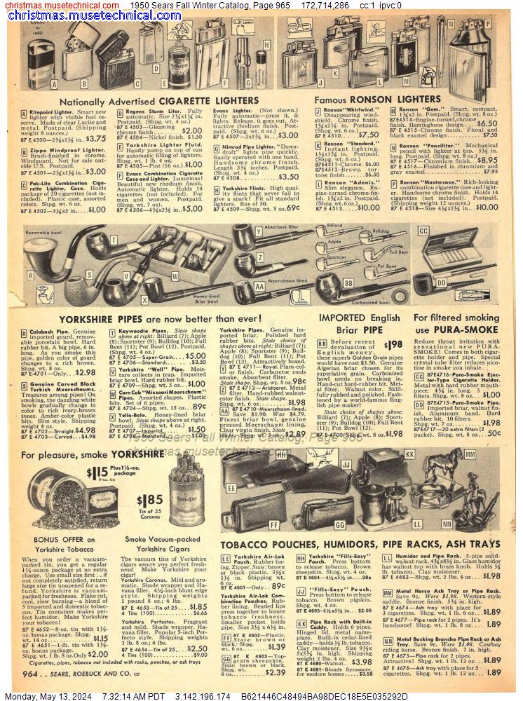 1950 Sears Fall Winter Catalog, Page 965