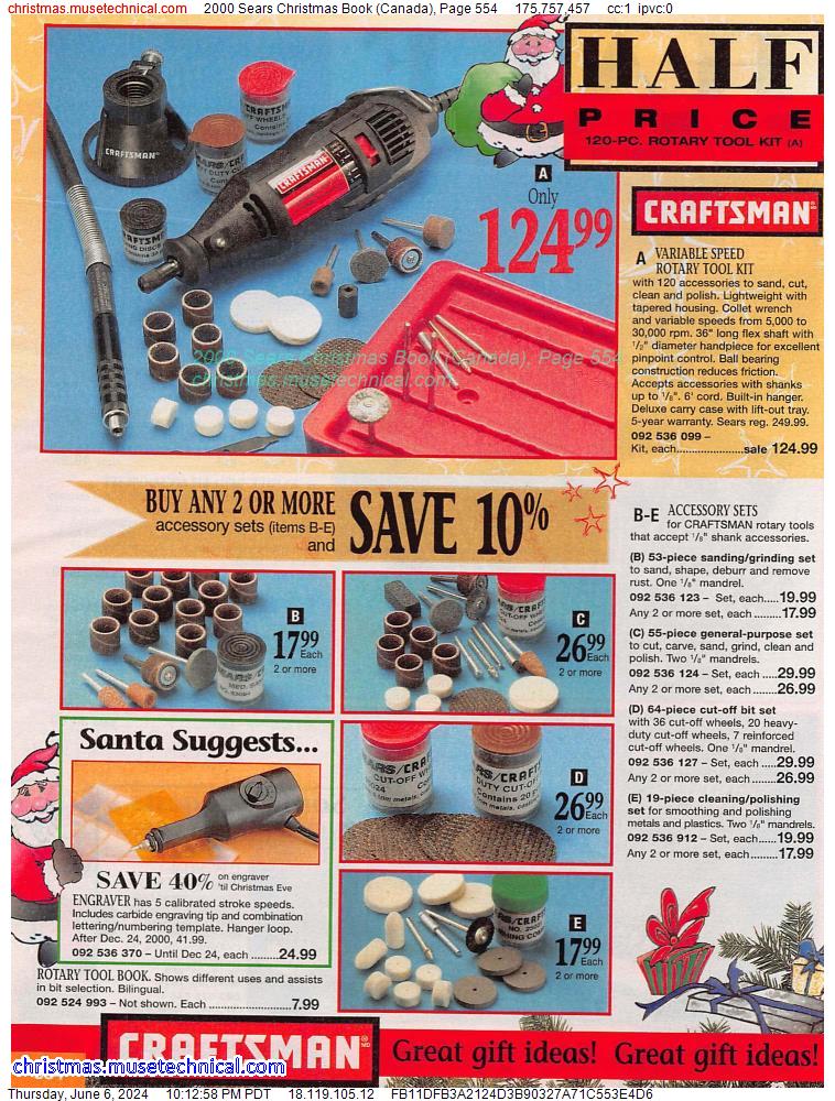 2000 Sears Christmas Book (Canada), Page 554