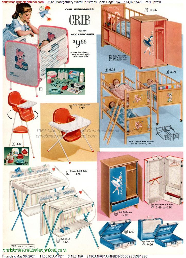 1961 Montgomery Ward Christmas Book, Page 294