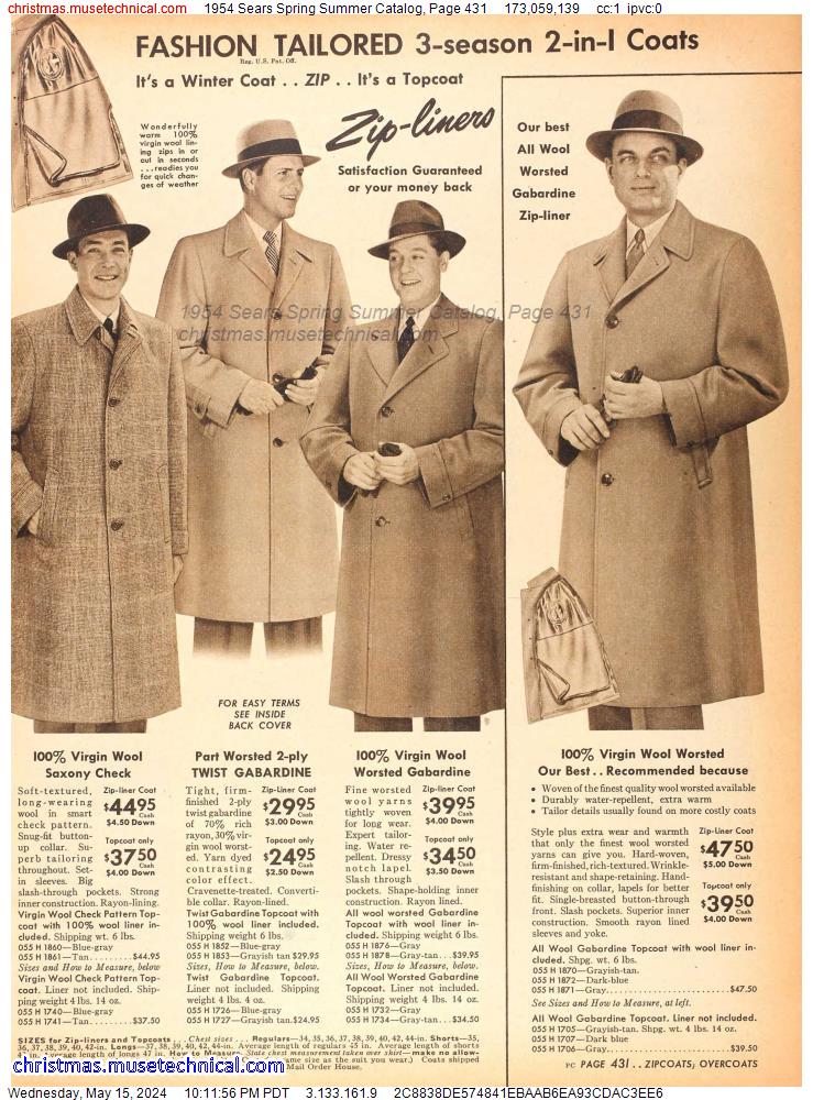 1954 Sears Spring Summer Catalog, Page 431
