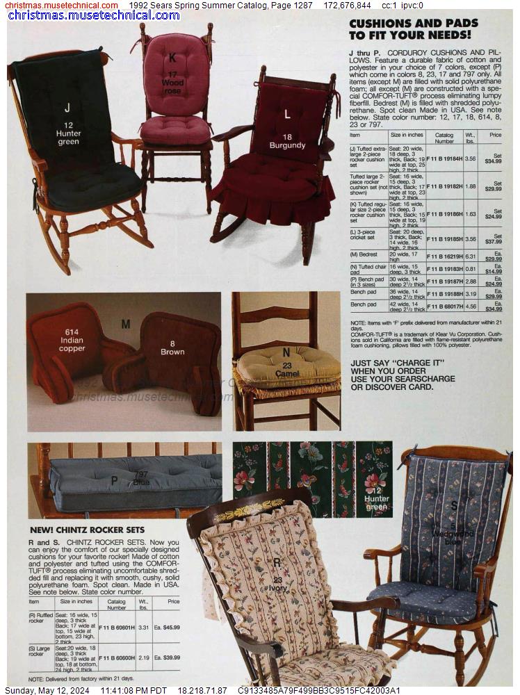 1992 Sears Spring Summer Catalog, Page 1287
