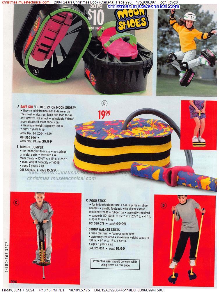 2004 Sears Christmas Book (Canada), Page 996
