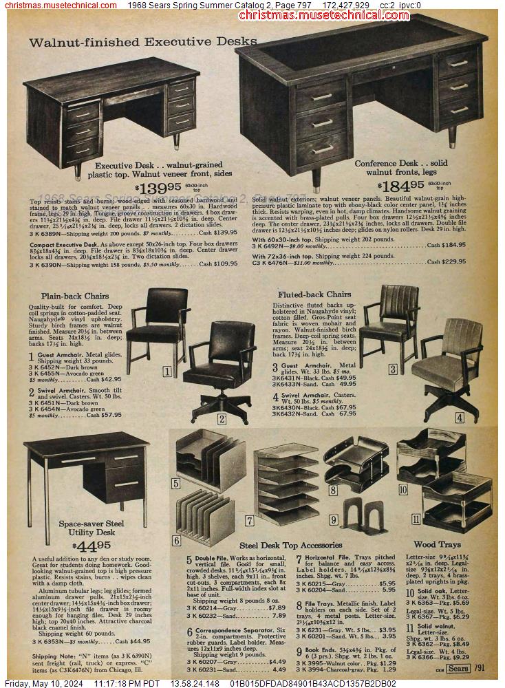 1968 Sears Spring Summer Catalog 2, Page 797