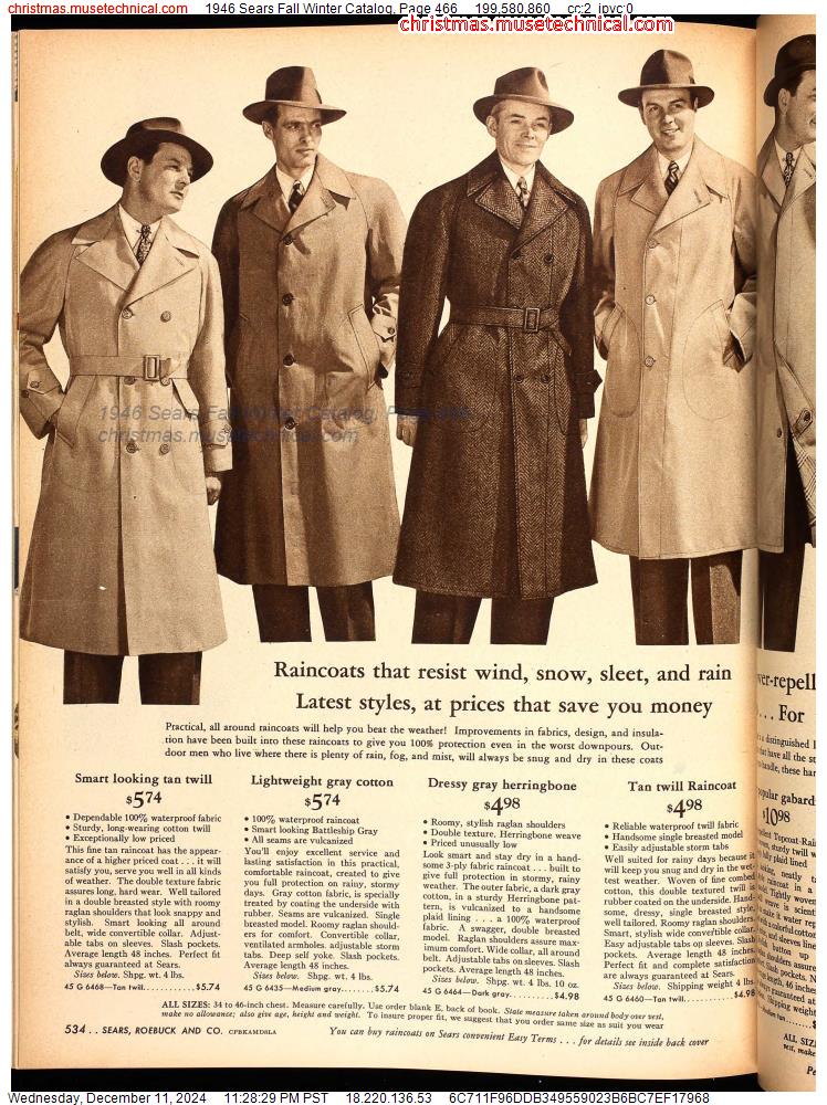 1946 Sears Fall Winter Catalog, Page 466