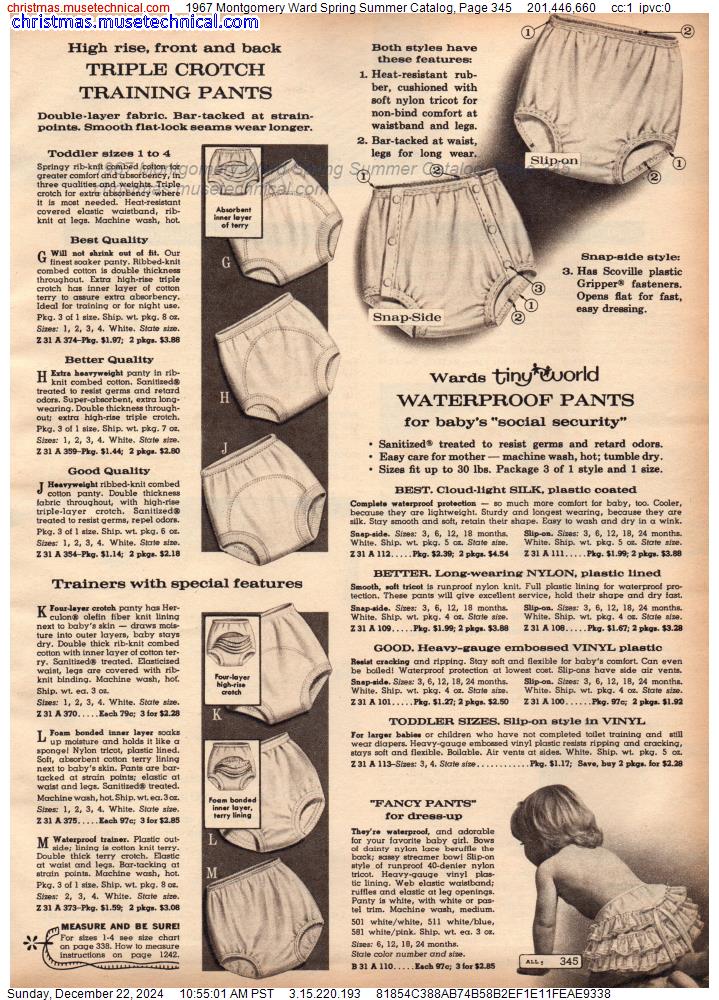 1967 Montgomery Ward Spring Summer Catalog, Page 345