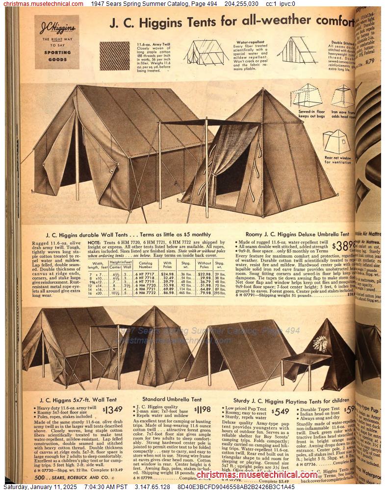 1947 Sears Spring Summer Catalog, Page 494