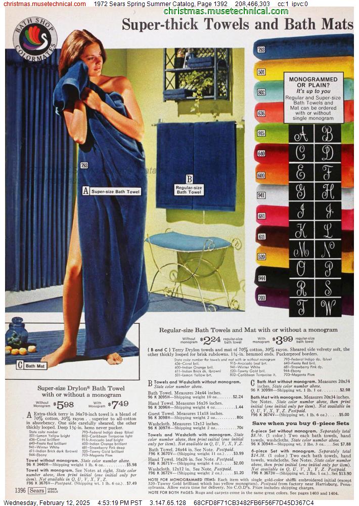 1972 Sears Spring Summer Catalog, Page 1392