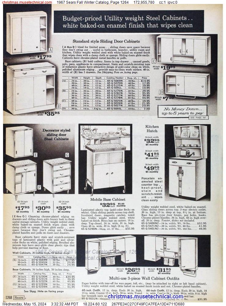 1967 Sears Fall Winter Catalog, Page 1264