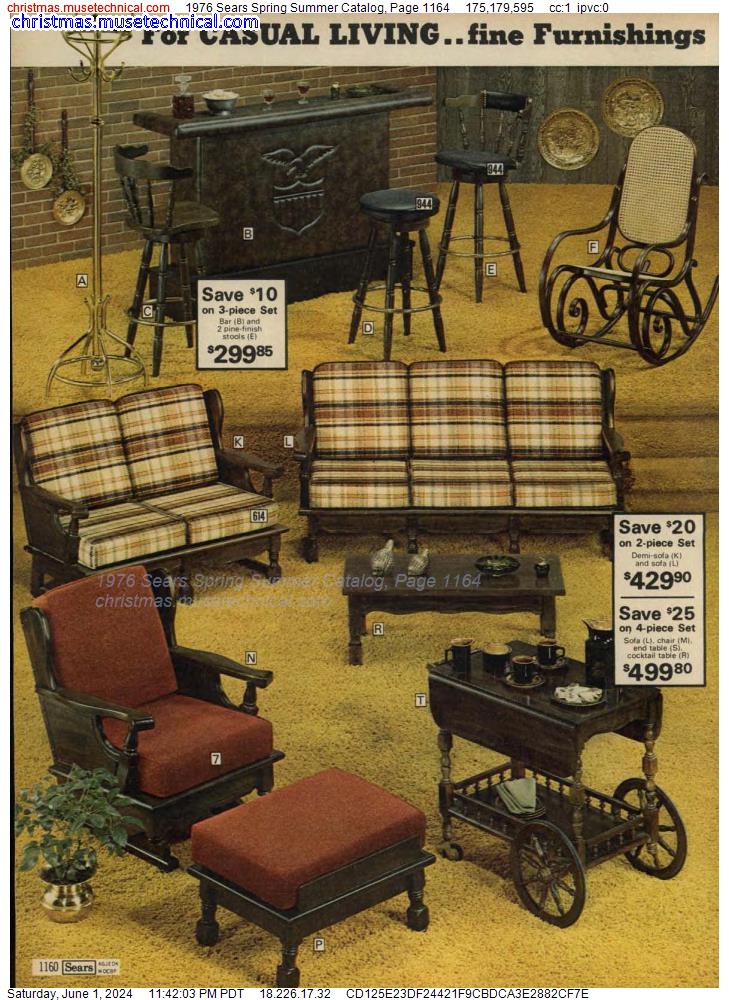 1976 Sears Spring Summer Catalog, Page 1164