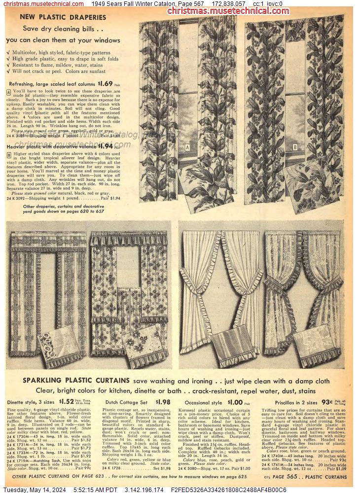 1949 Sears Fall Winter Catalog, Page 567