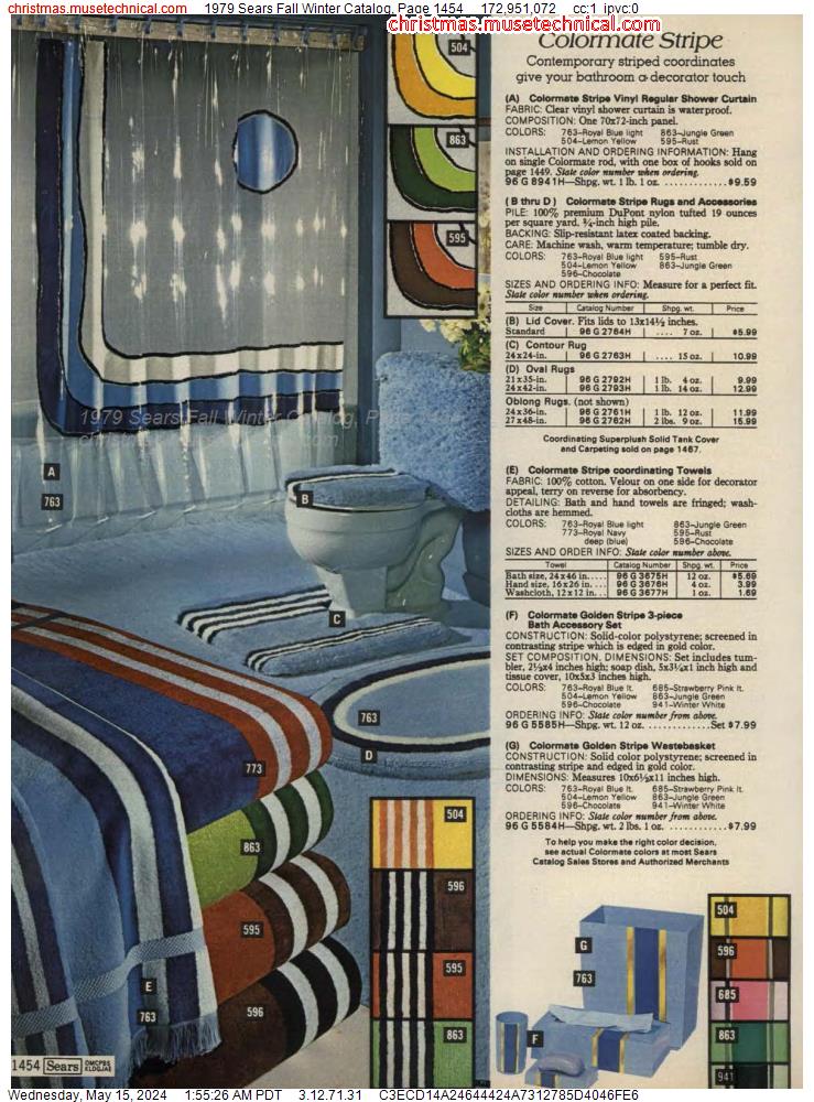 1979 Sears Fall Winter Catalog, Page 1454