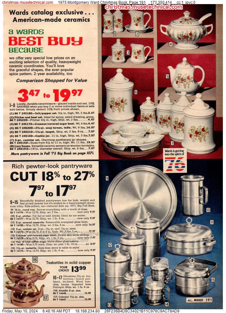 1975 Montgomery Ward Christmas Book, Page 191