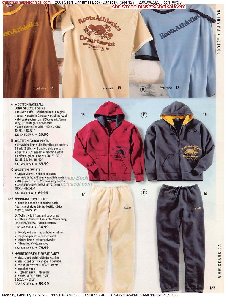 2004 Sears Christmas Book (Canada), Page 123