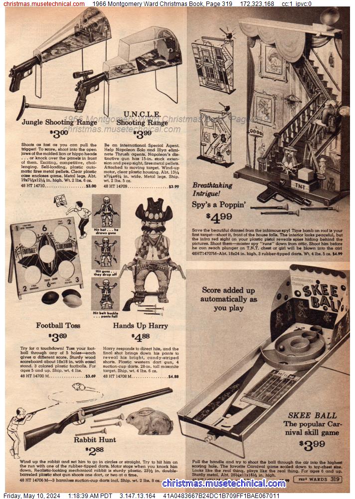 1966 Montgomery Ward Christmas Book, Page 319