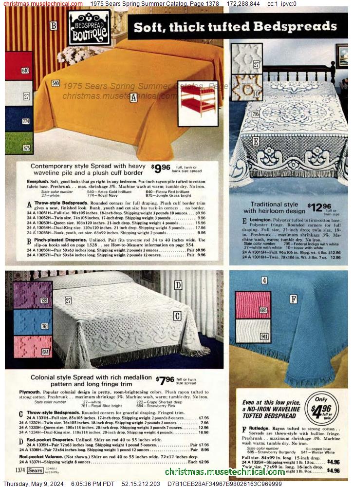 1975 Sears Spring Summer Catalog, Page 1378