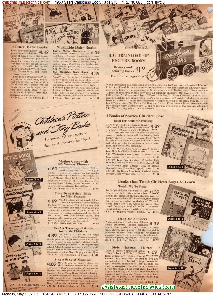 1953 Sears Christmas Book, Page 218