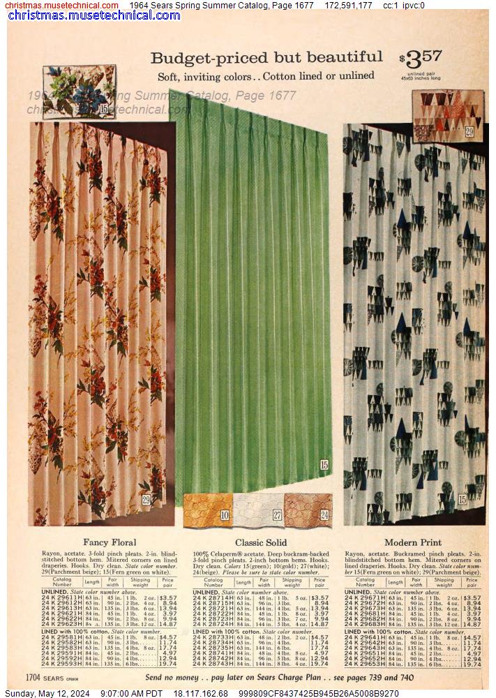 1964 Sears Spring Summer Catalog, Page 1677