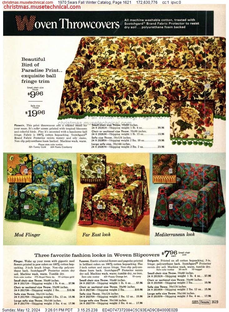 1970 Sears Fall Winter Catalog, Page 1621