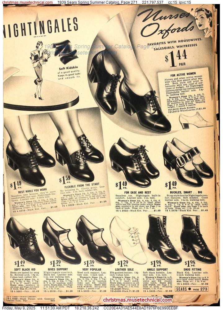 1939 Sears Spring Summer Catalog, Page 271