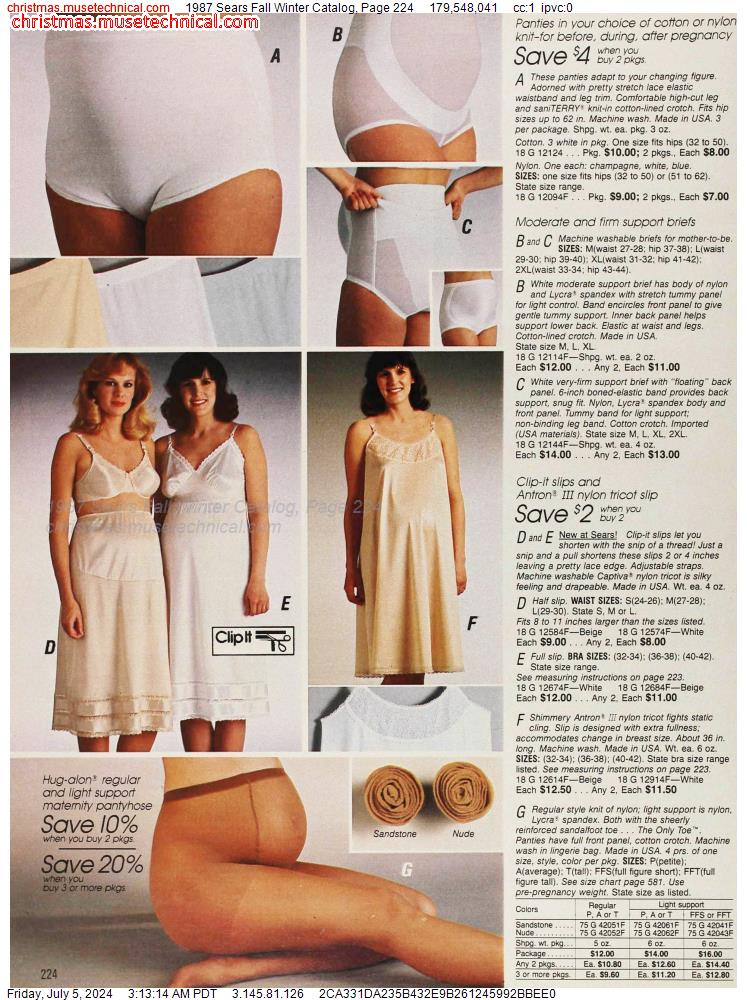 1987 Sears Fall Winter Catalog, Page 224