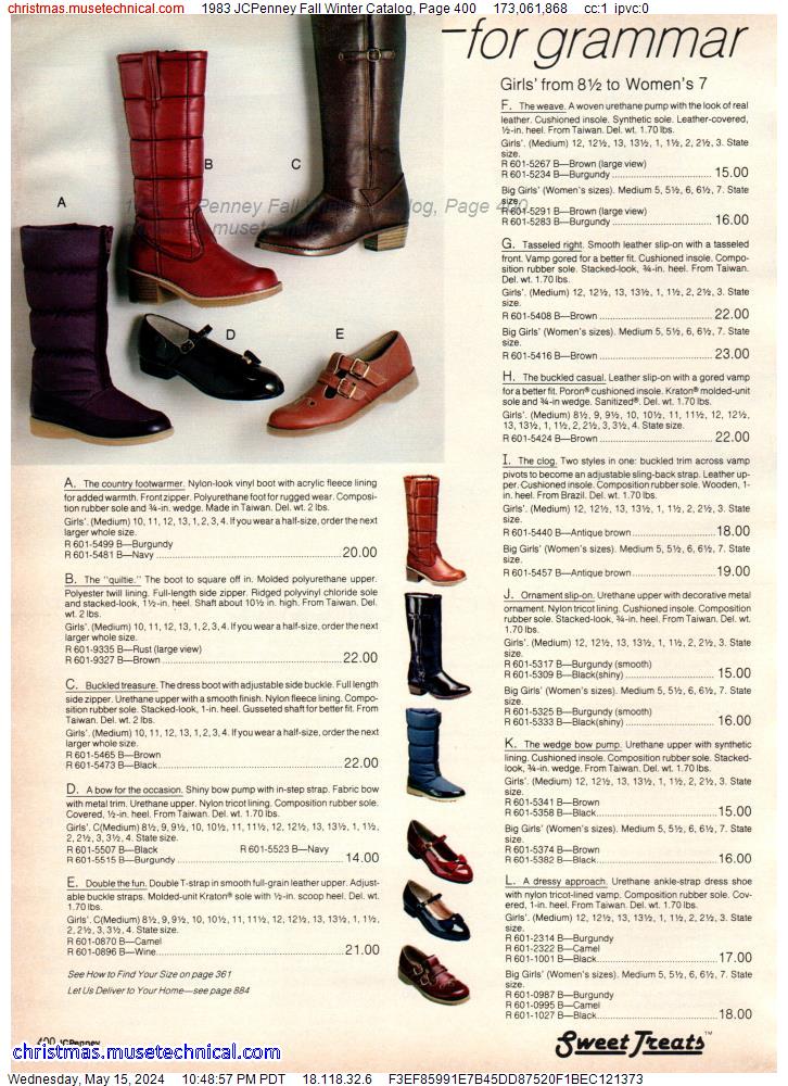 1983 JCPenney Fall Winter Catalog, Page 400