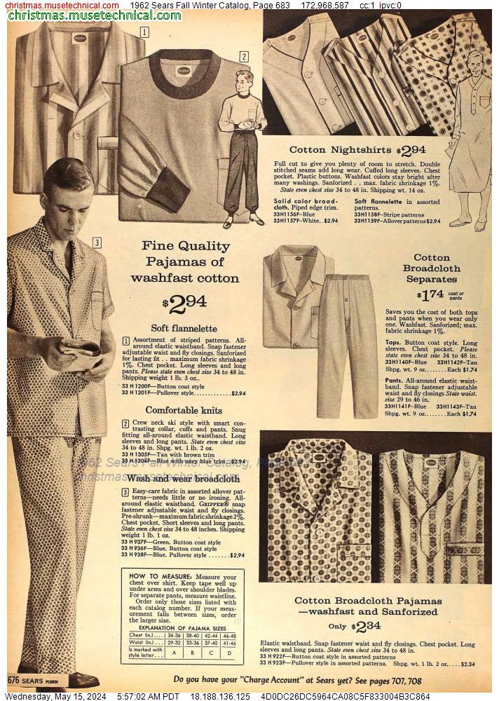 1962 Sears Fall Winter Catalog, Page 683