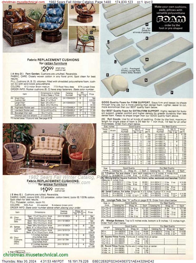 1982 Sears Fall Winter Catalog, Page 1480