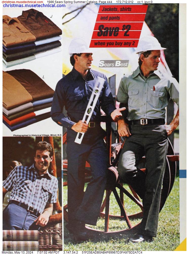 1986 Sears Spring Summer Catalog, Page 444