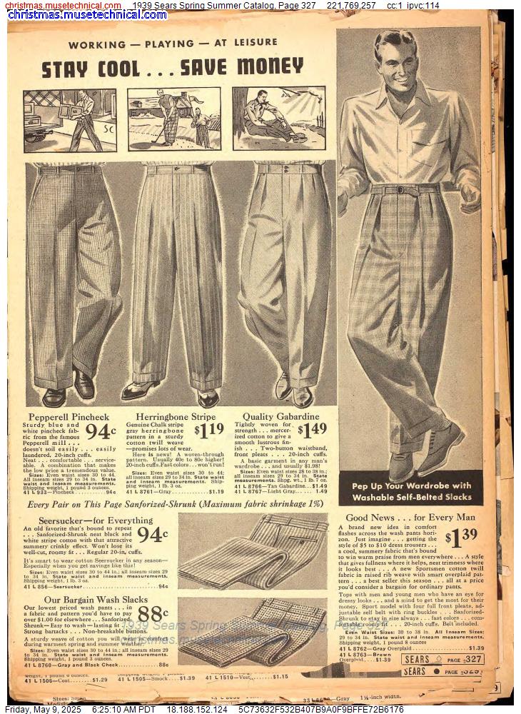 1939 Sears Spring Summer Catalog, Page 327