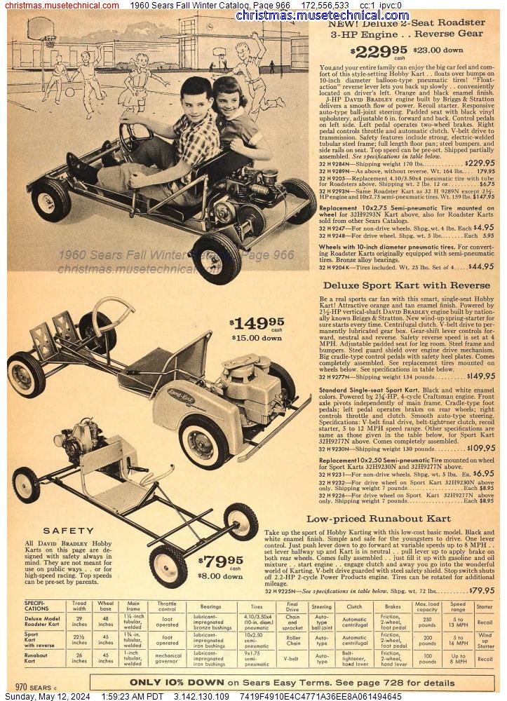 1960 Sears Fall Winter Catalog, Page 966