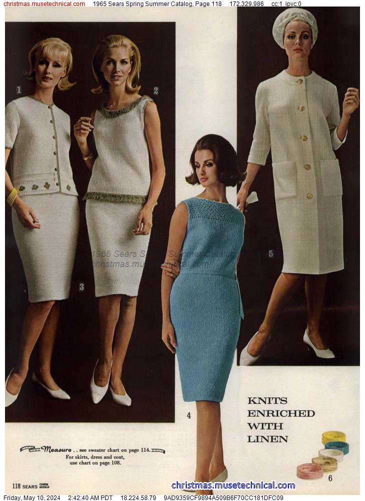 1965 Sears Spring Summer Catalog, Page 118