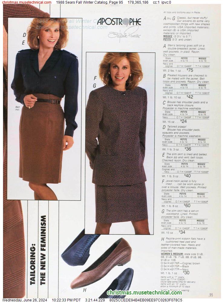 1988 Sears Fall Winter Catalog, Page 95