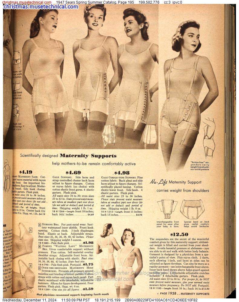 1947 Sears Spring Summer Catalog, Page 195