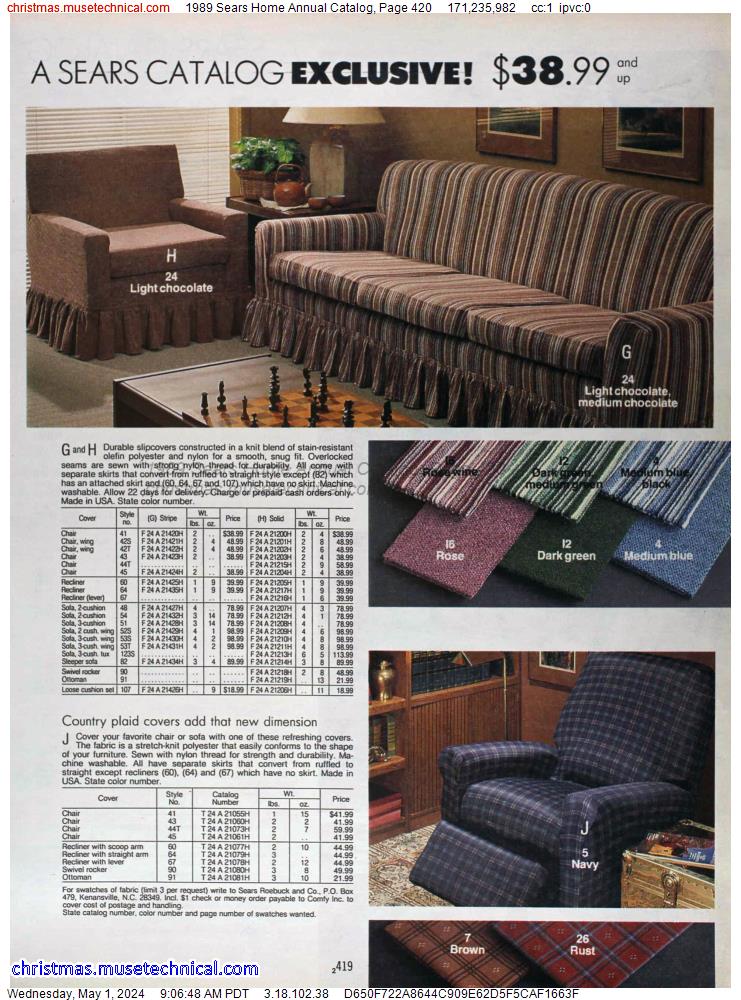 1989 Sears Home Annual Catalog, Page 420