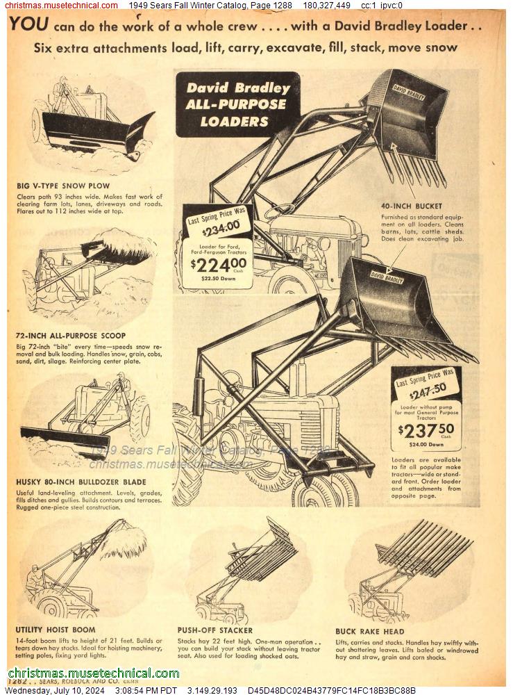 1949 Sears Fall Winter Catalog, Page 1288