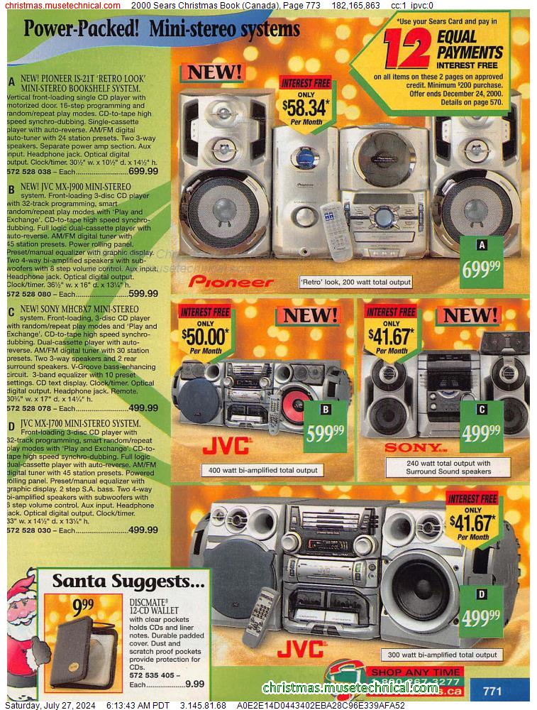 2000 Sears Christmas Book (Canada), Page 773