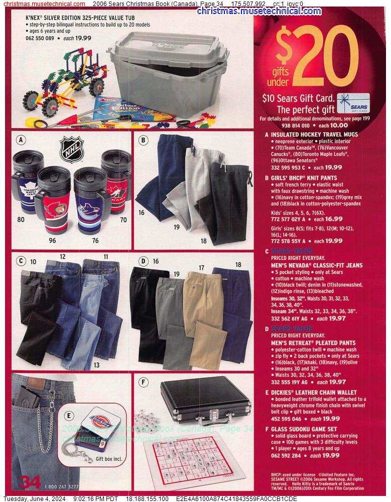 2006 Sears Christmas Book (Canada), Page 34