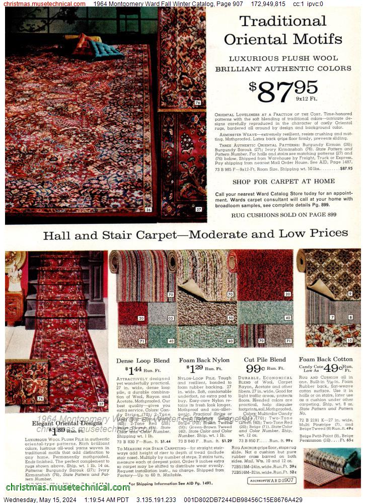 1964 Montgomery Ward Fall Winter Catalog, Page 907