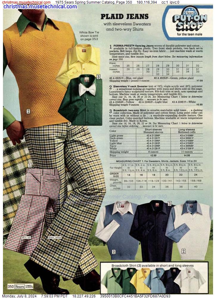 1975 Sears Spring Summer Catalog, Page 350