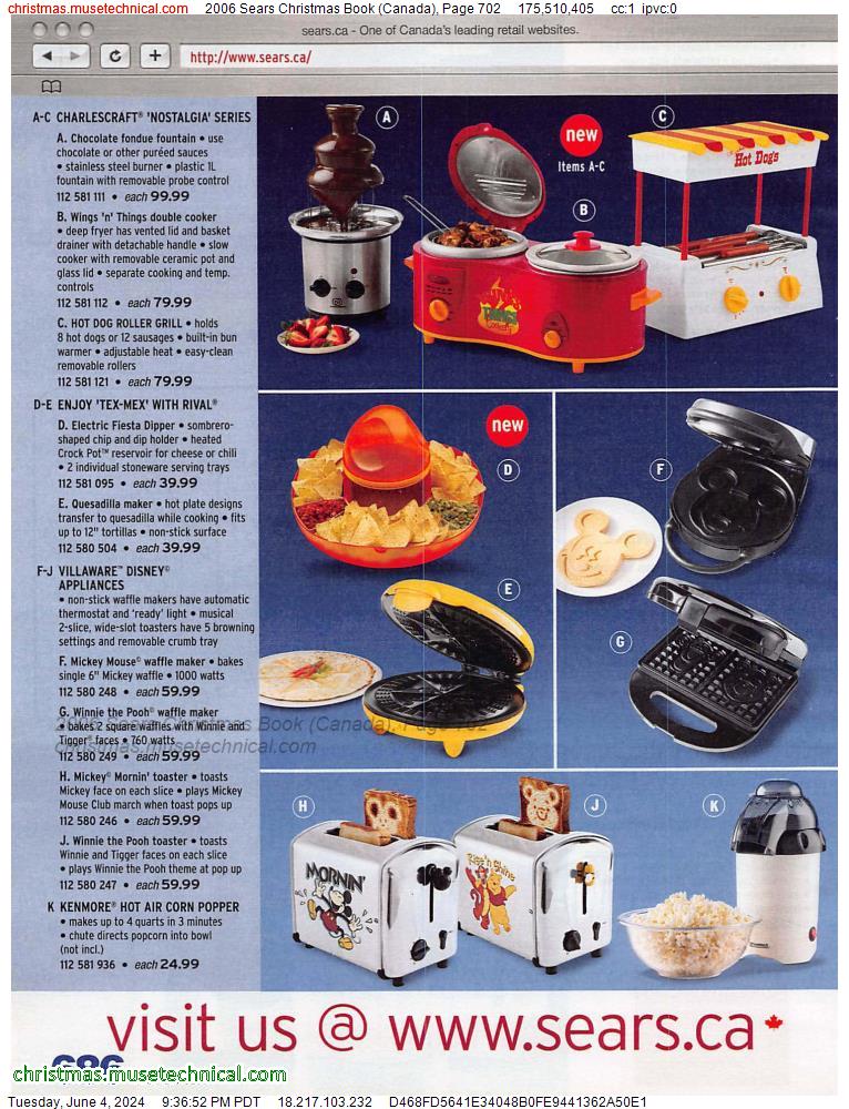 2006 Sears Christmas Book (Canada), Page 702