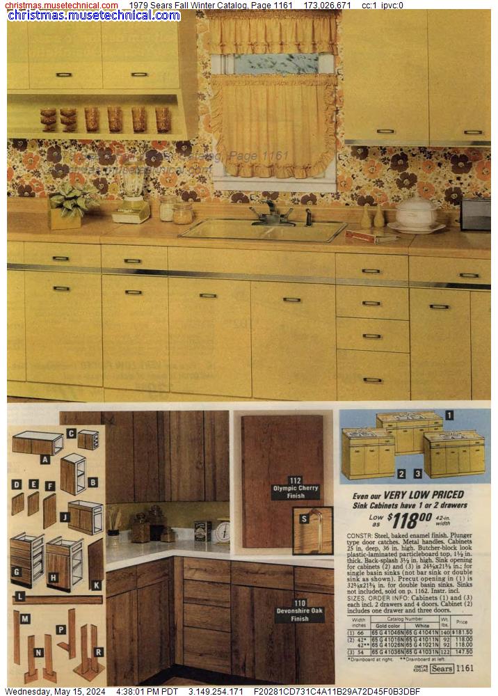 1979 Sears Fall Winter Catalog, Page 1161